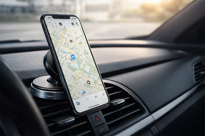 MagGrip Pro™ – Magnetic Suction Phone Holder (360° Rotating, Adhesive-Free Mount)